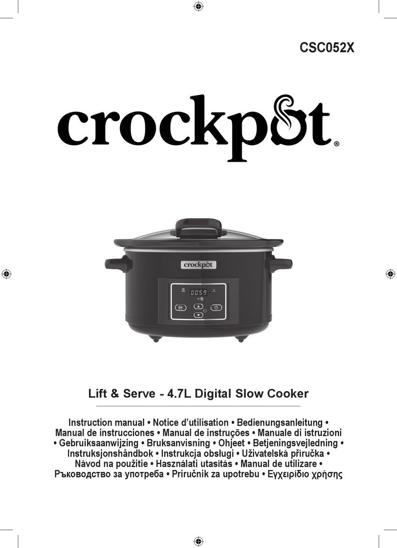 Crock-Pot CSC052X User manual