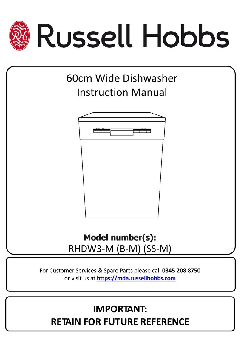 Russell Hobbs RHDW3-M instruction manual