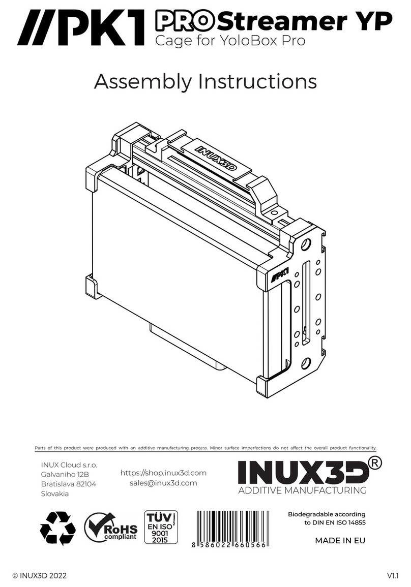 INUX3D PRO Streamer YP PK1 Assembly instructions
