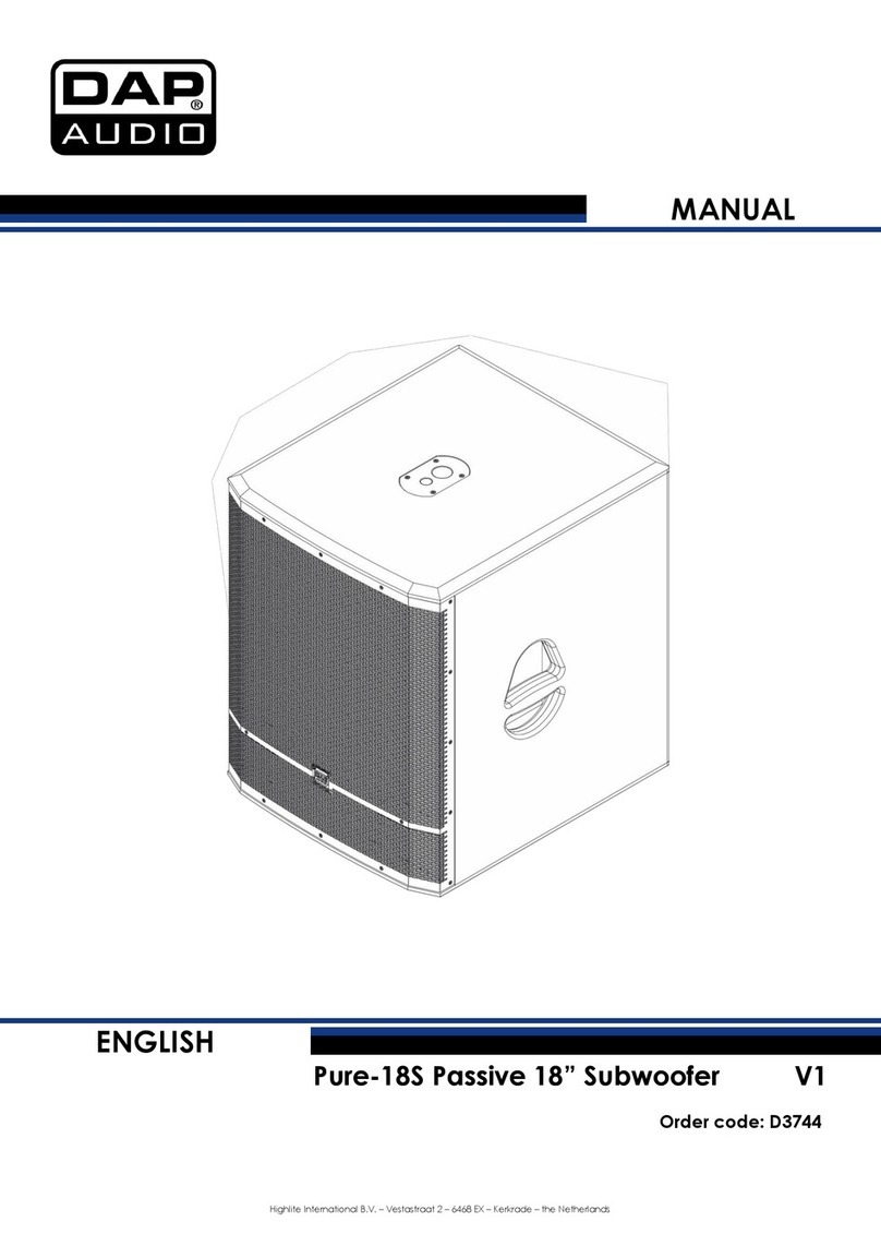 DAPAudio Pure-18S User manual