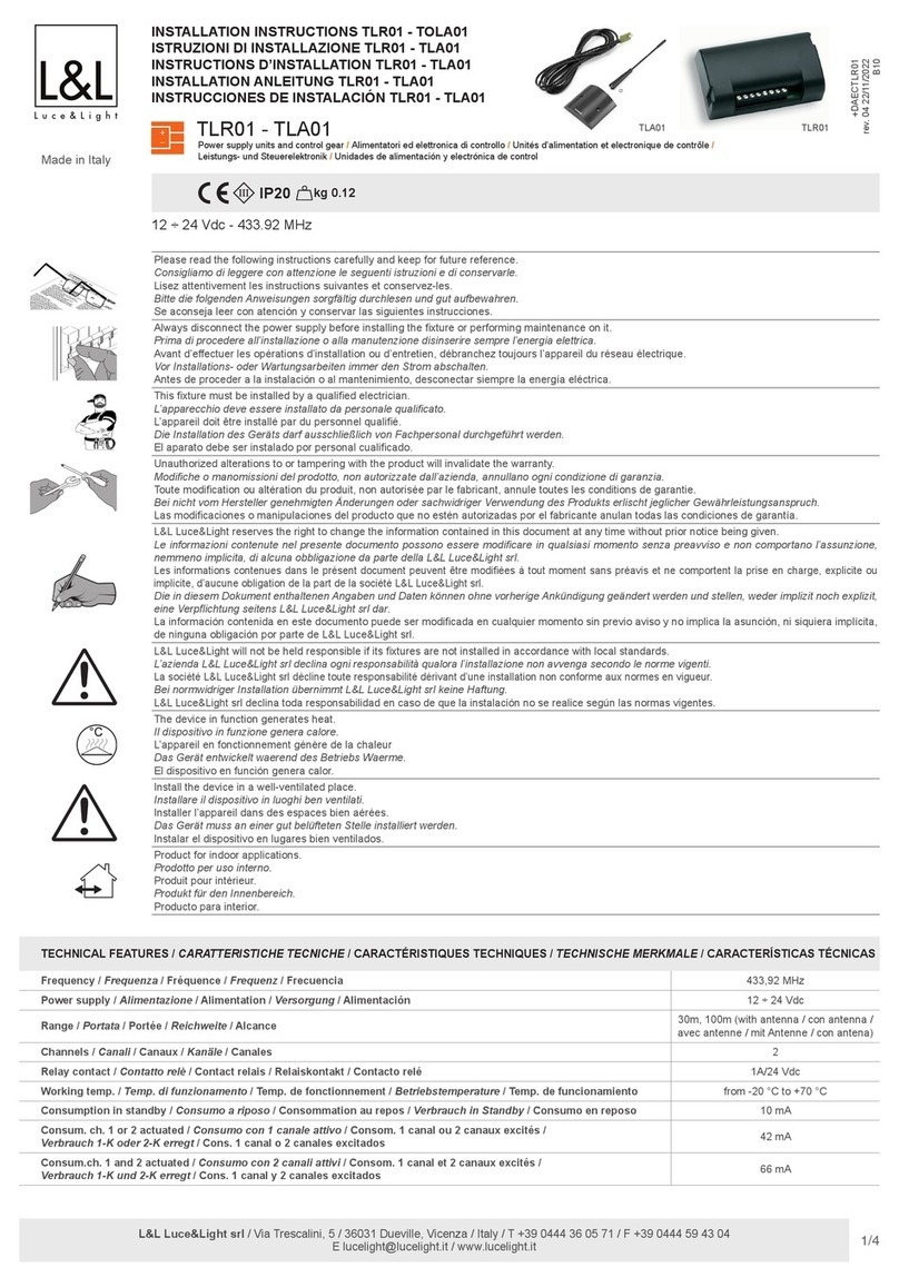 L&L TOLA01 installation instructions