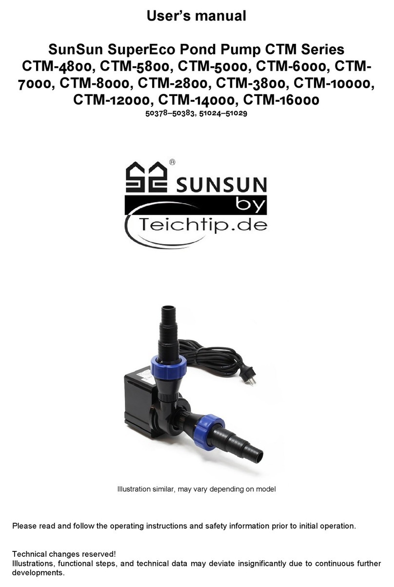 WilTec TeichTip SunSun SuperEco CTM Series User manual