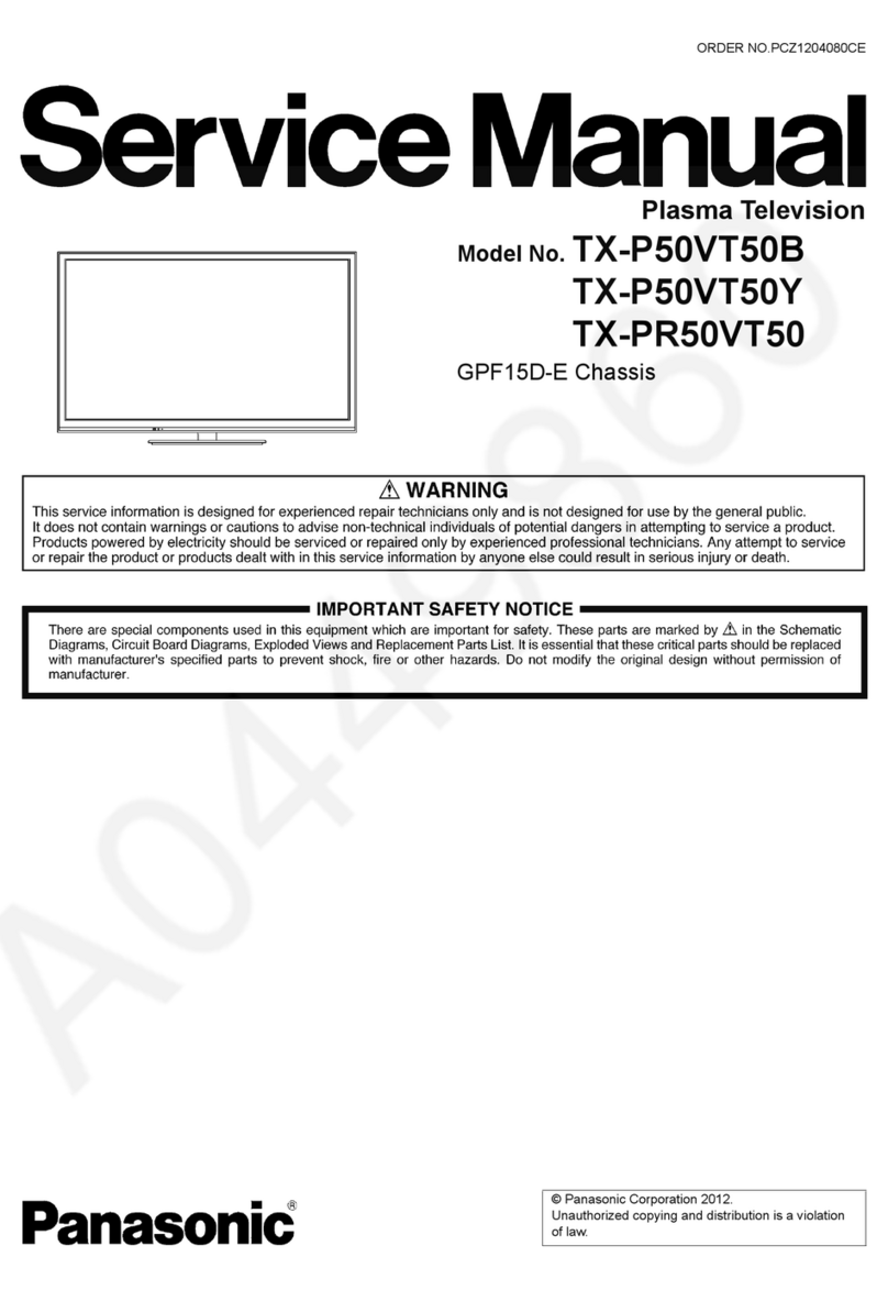 Panasonic TX-PR50VT50 User manual