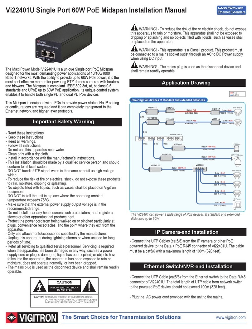 Vigitron MaxiiPower Vi22401U installation manual