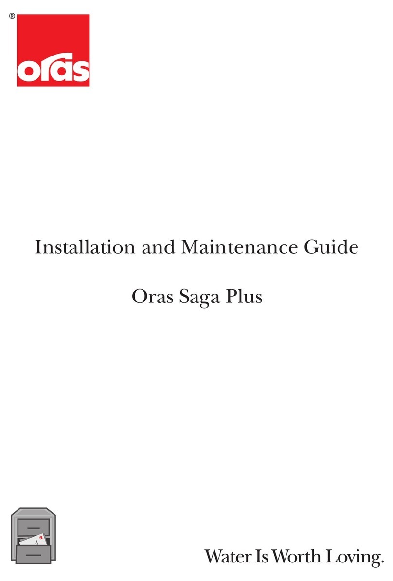 Oras Saga Plus 1904FG Installation and maintenance guide Oras Saga Plus 1904FG Installation and maintenance guide