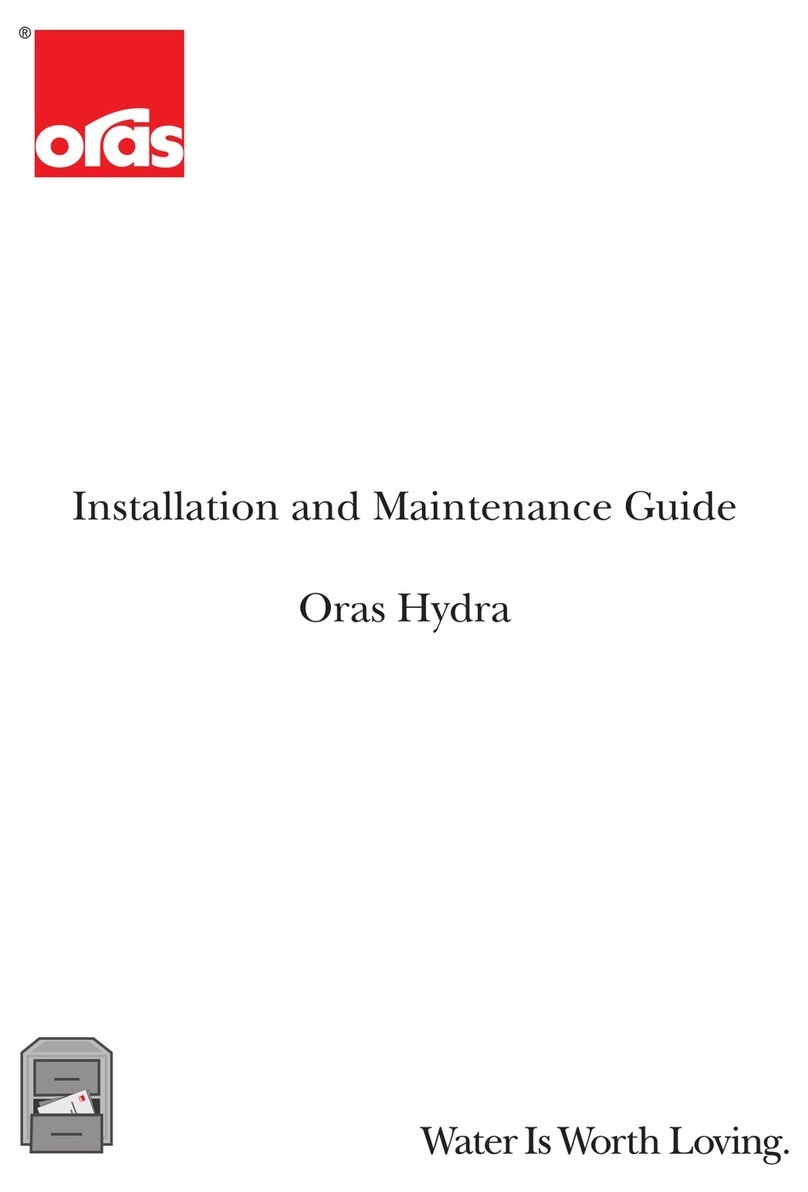 Oras Hydra 392 Installation and maintenance guide Oras Hydra 392 Installation and maintenance guide