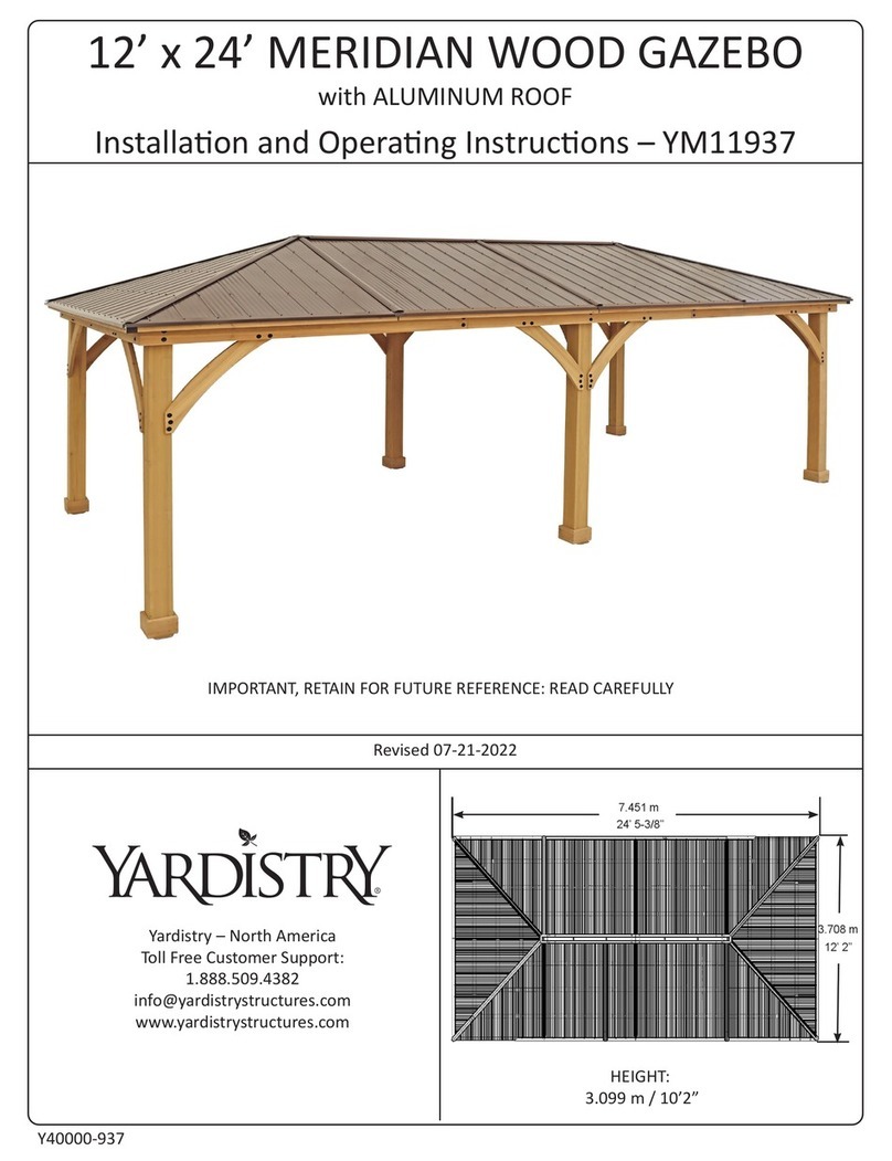 Yardistry MERIDIAN YM11937 User manual