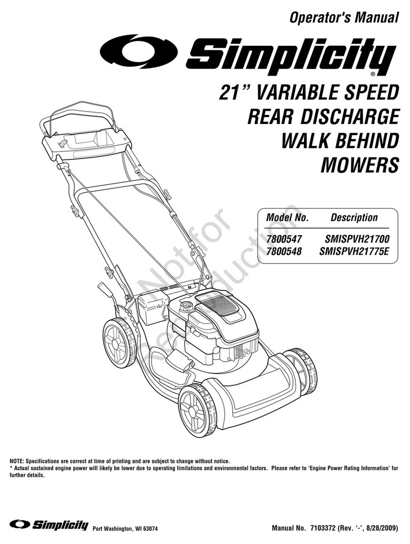 Simplicity 7800547 User manual
