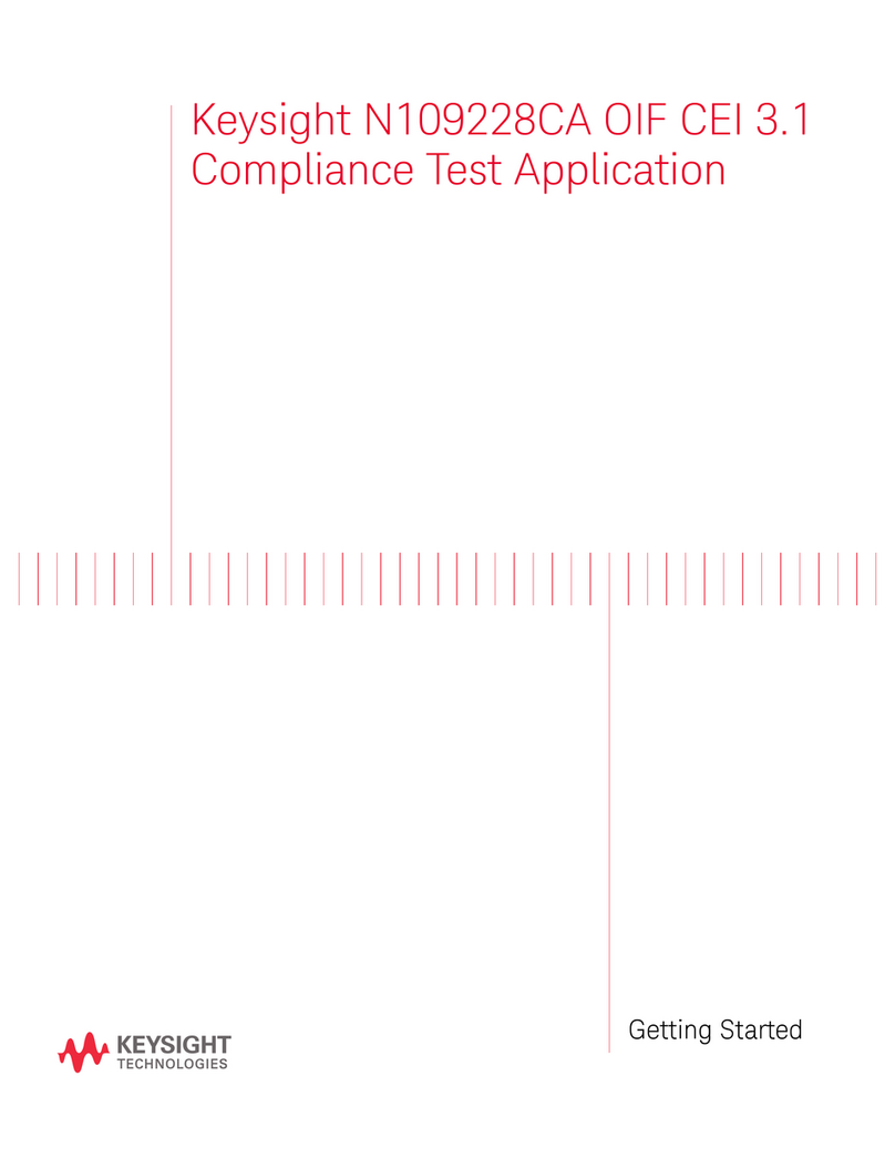 Keysight N109228CA OIF CEI 3.1 User manual