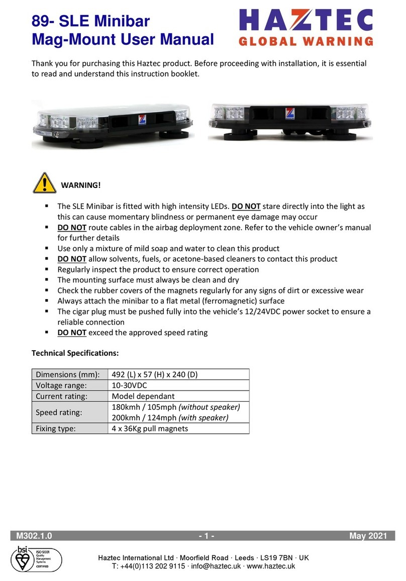 Haztec 89-SLE User manual Haztec 89-SLE User manual