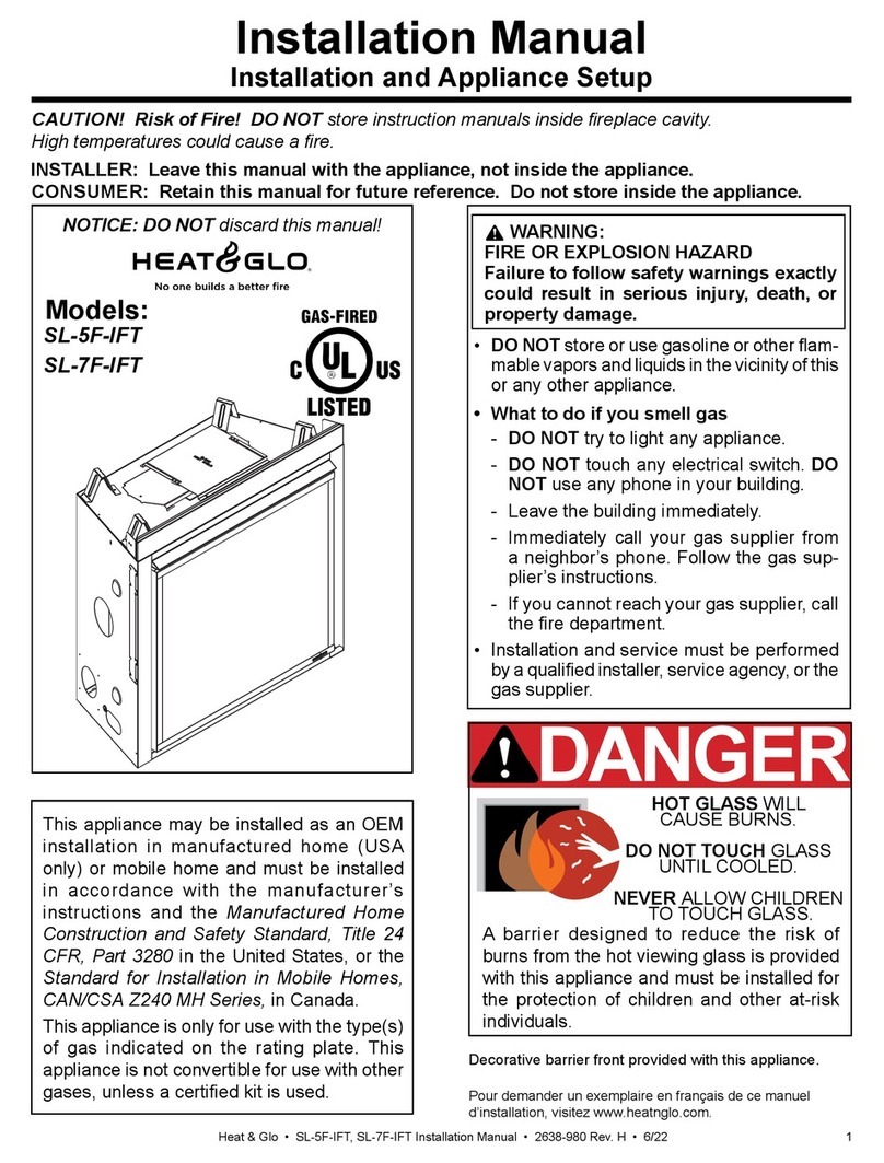 Heat & Glo SL-5F-IFT installation manual