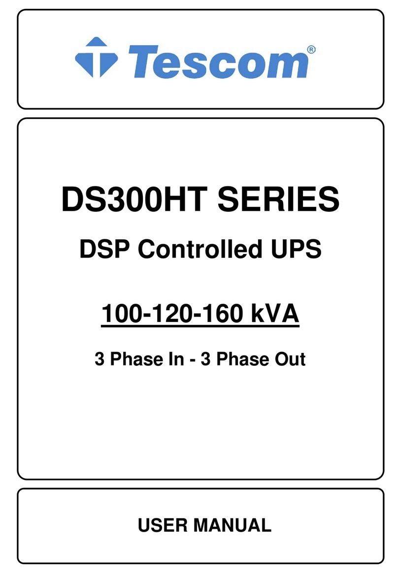 Tescom DS3100HT User manual