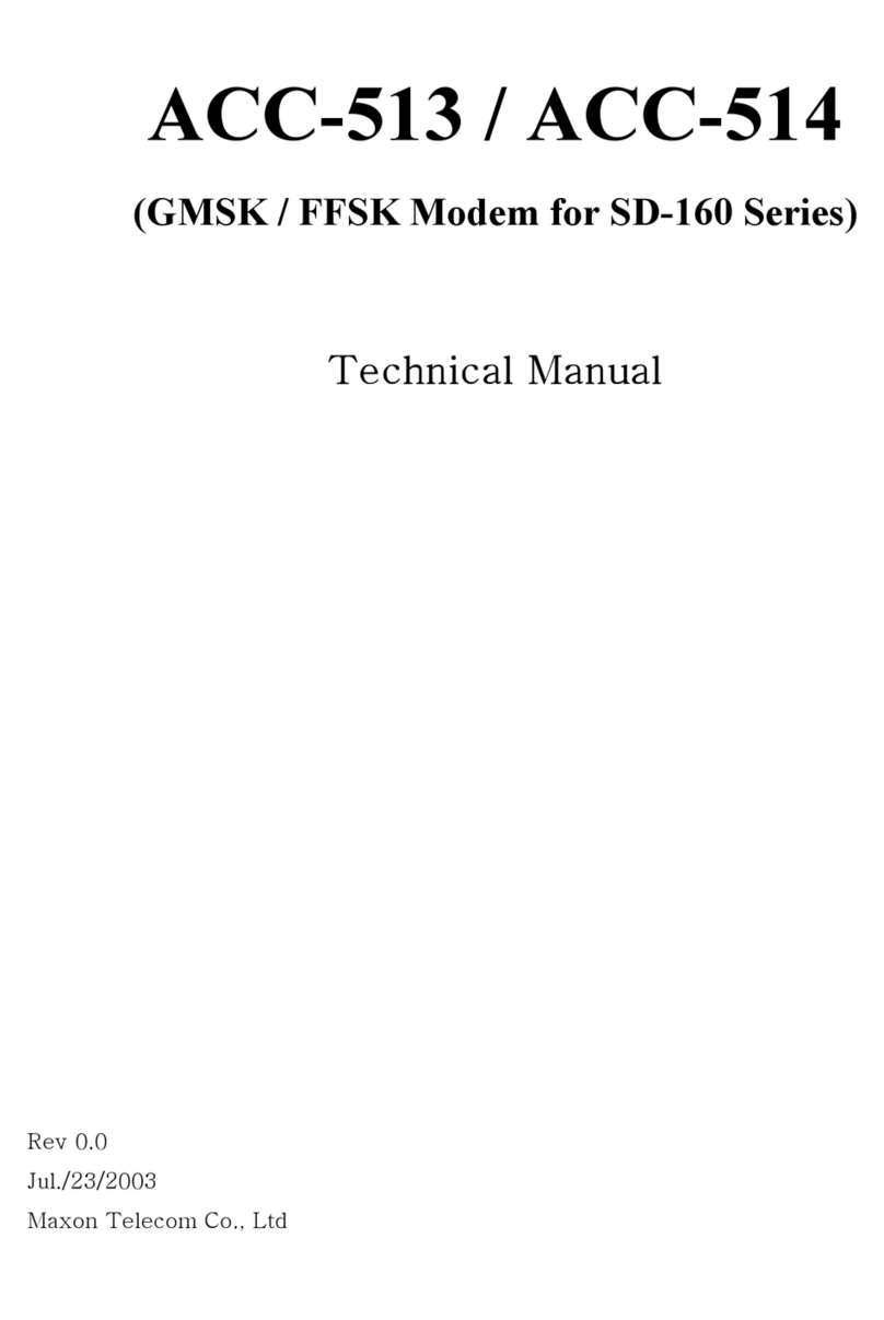 Maxon ACC-513 Technical manual