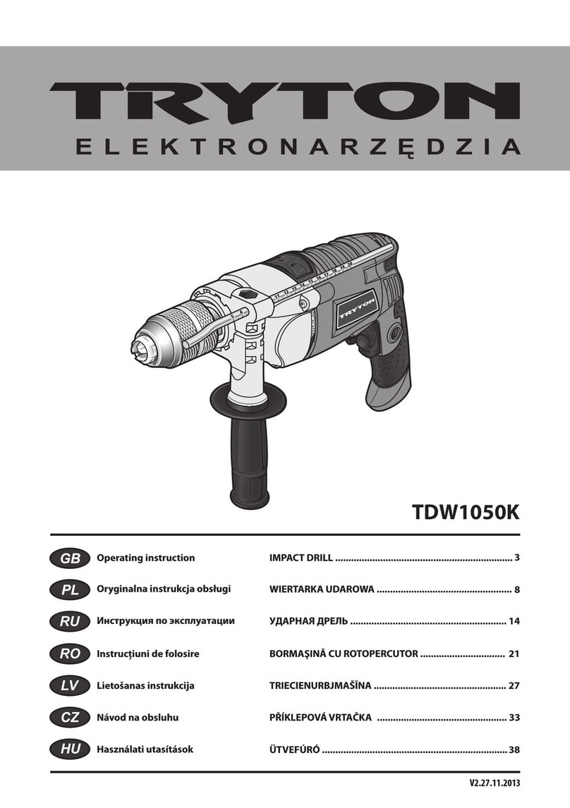 PROFIX Tryton TDW1050K Operating	 instruction
