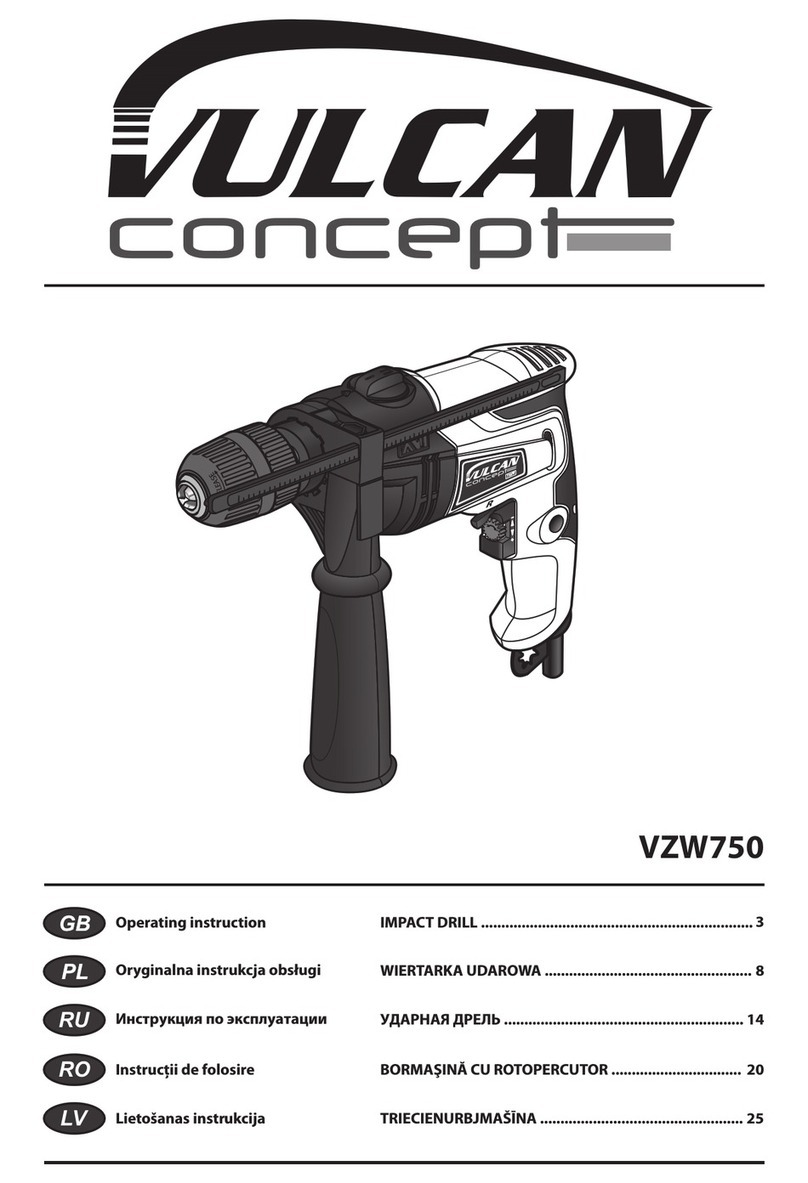 PROFIX Vulcan Concept VZW750 User manual