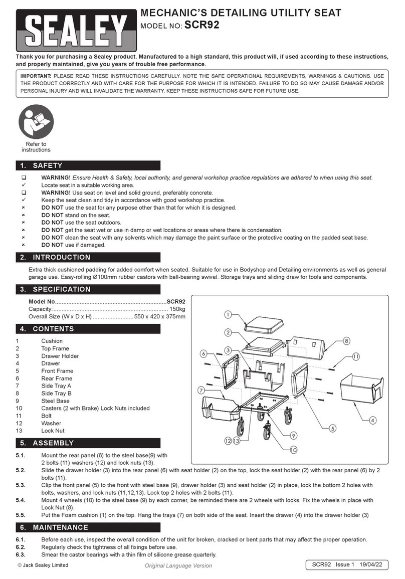 Sealey SCR92 User manual