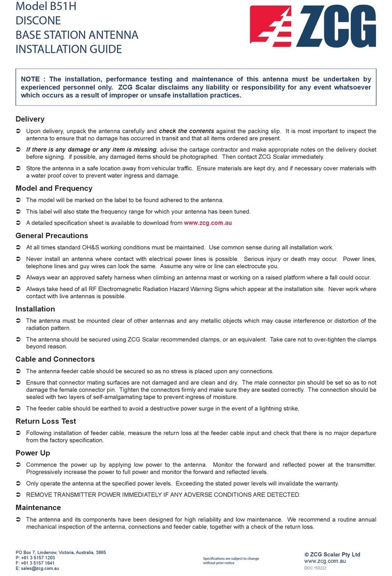 ZCG B51H User manual