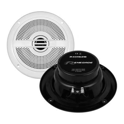 Audiodesign RENEGADE RXM Series quick start guide