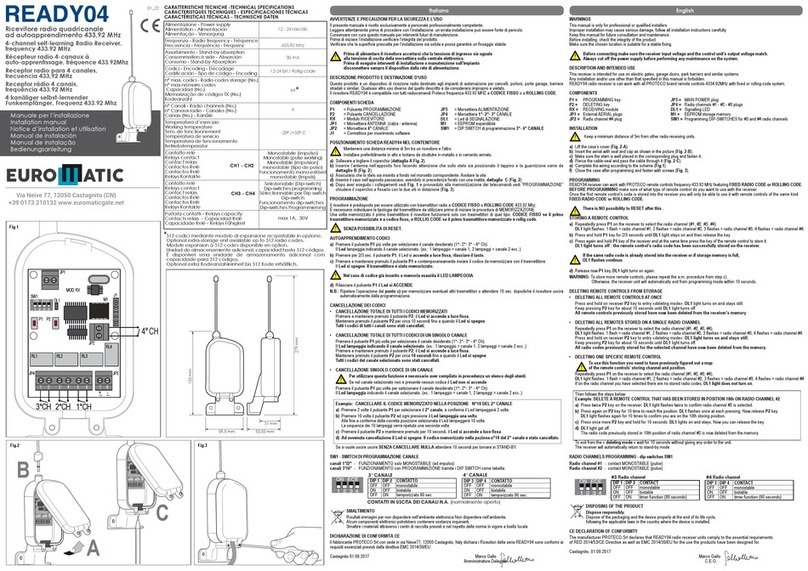 Euromatic READY04 installation manual