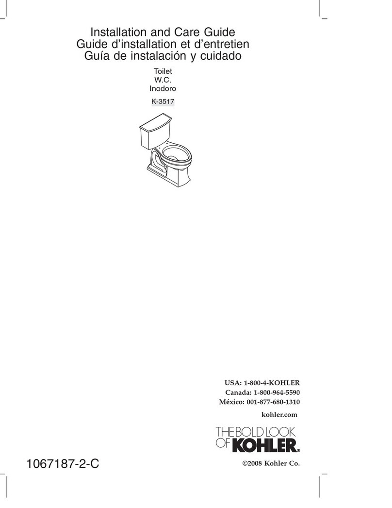 Kohler Inodoro K-3517 Assembly instructions