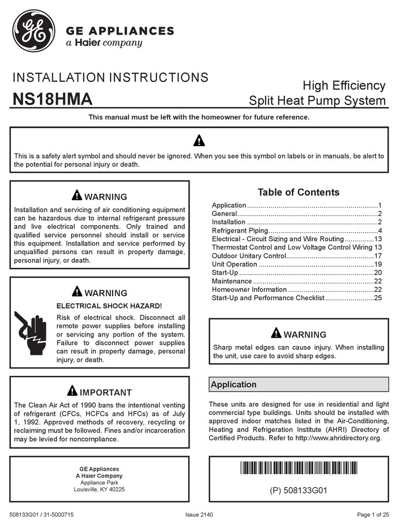 GE NS18HMA User manual