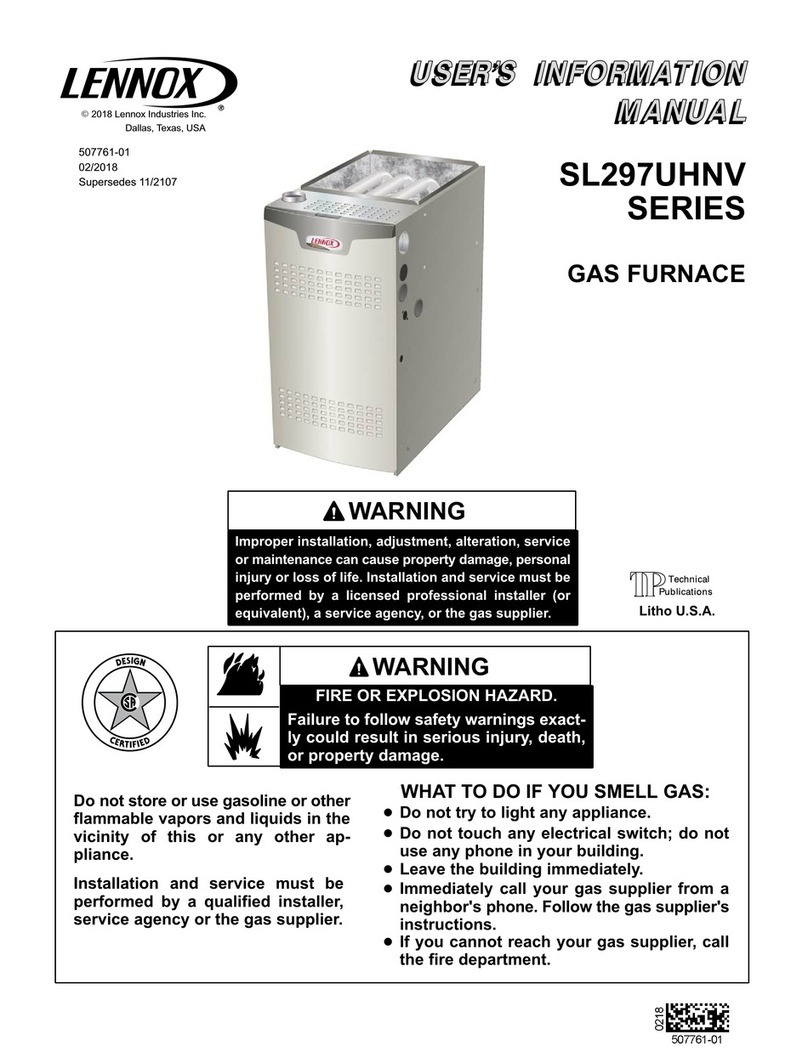 Lennox SL297UHNV Series Guide