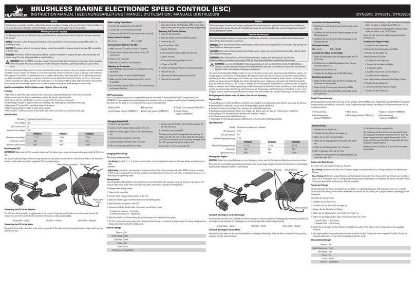 Dynamite DYN3810 instruction manual