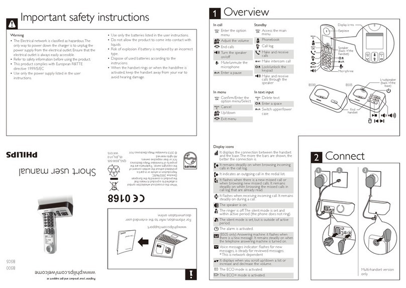 Philips B500 Product information sheet