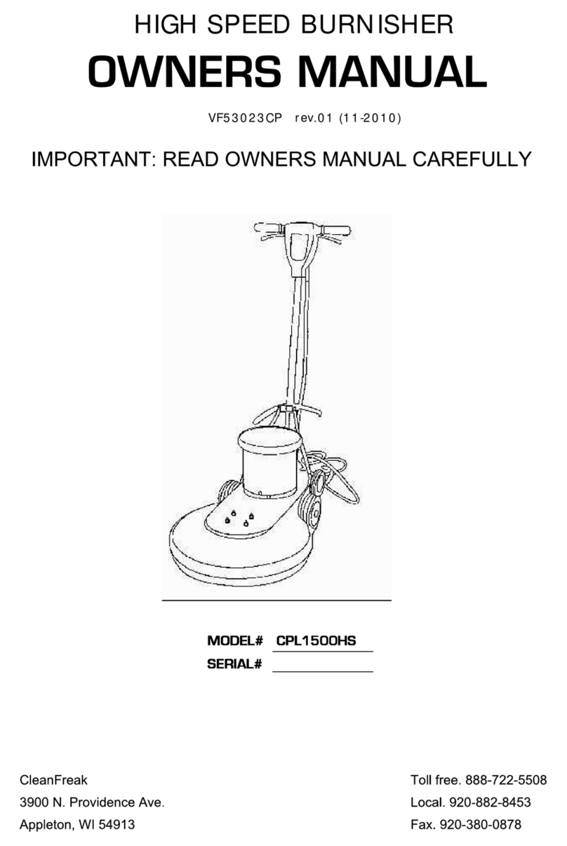 CleanFreak CPL-1500HS-2 User manual