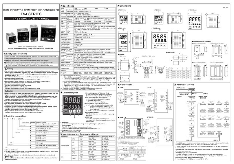 Autonics TS4M instruction manual