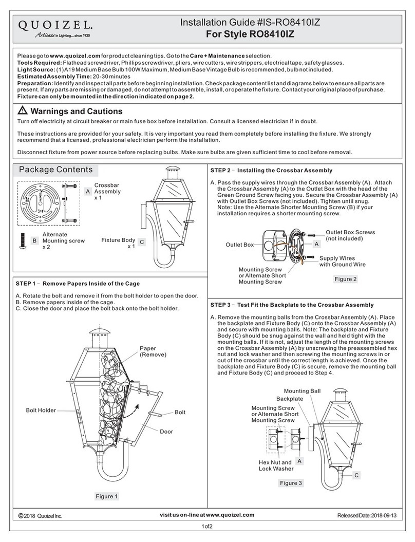 Quoizel RO8410IZ installation guide
