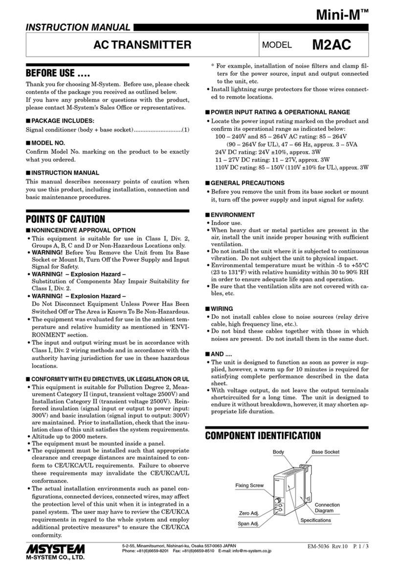 M-system Mini-M M2AC User manual