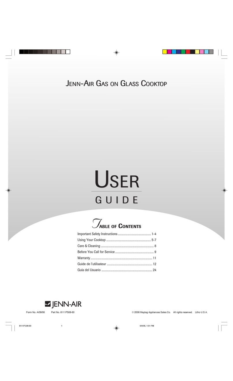 Jenn-Air JGC9430ADS user guide Jenn-Air JGC9430ADS user guide
