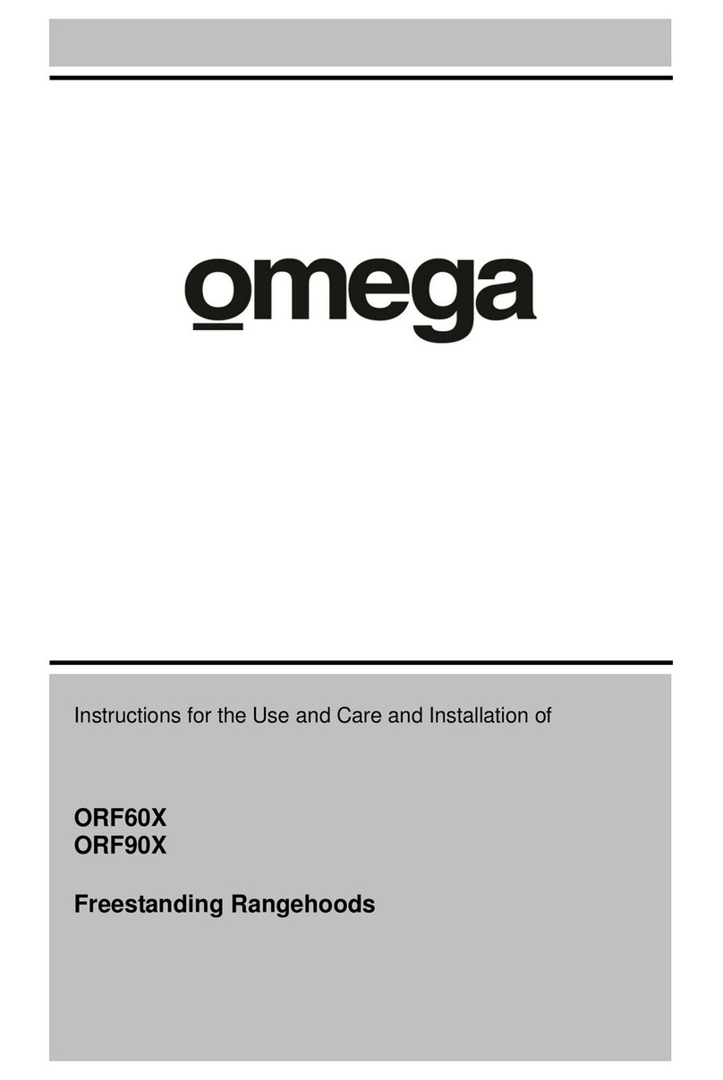 Omega ORF90XL Installation guide Omega ORF90XL Installation guide