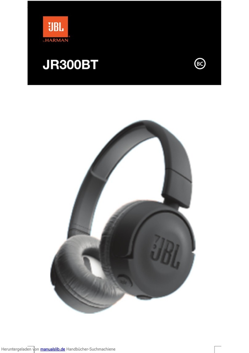 Harman JBL JR300BT quick start guide