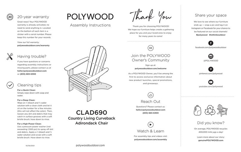 Polywood CLAD690 User manual
