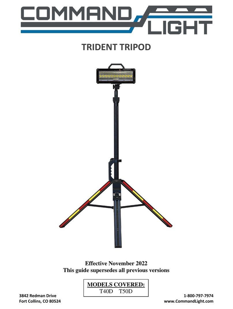 Command Light TRIDENT TRIPOD User manual