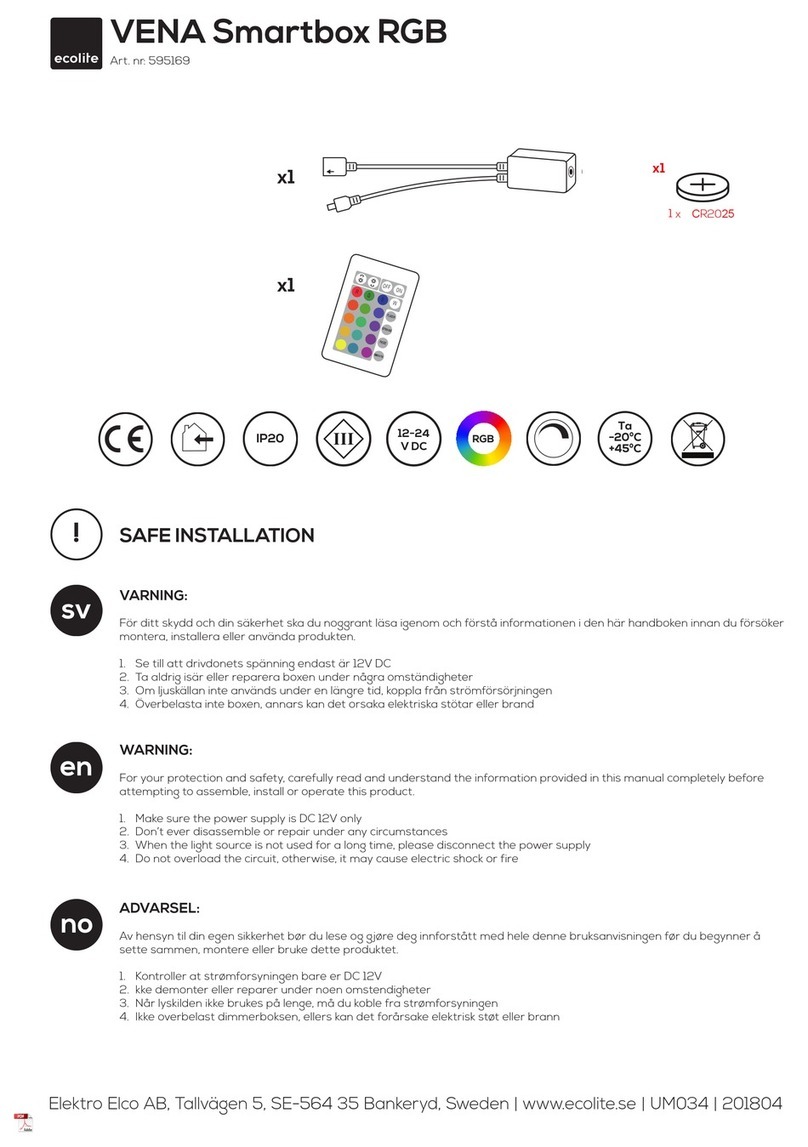 Ecolite VENA 595169 User manual