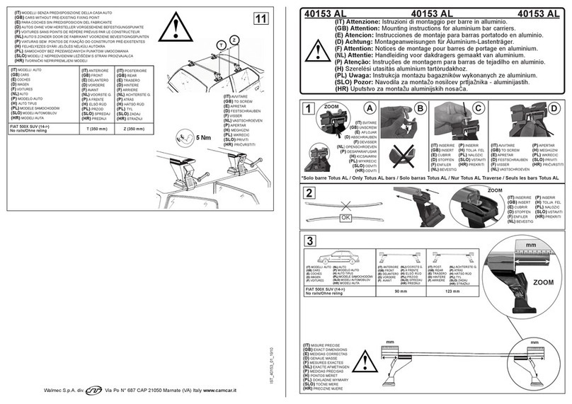 cam 40153 AL Mounting instructions cam 40153 AL Mounting instructions