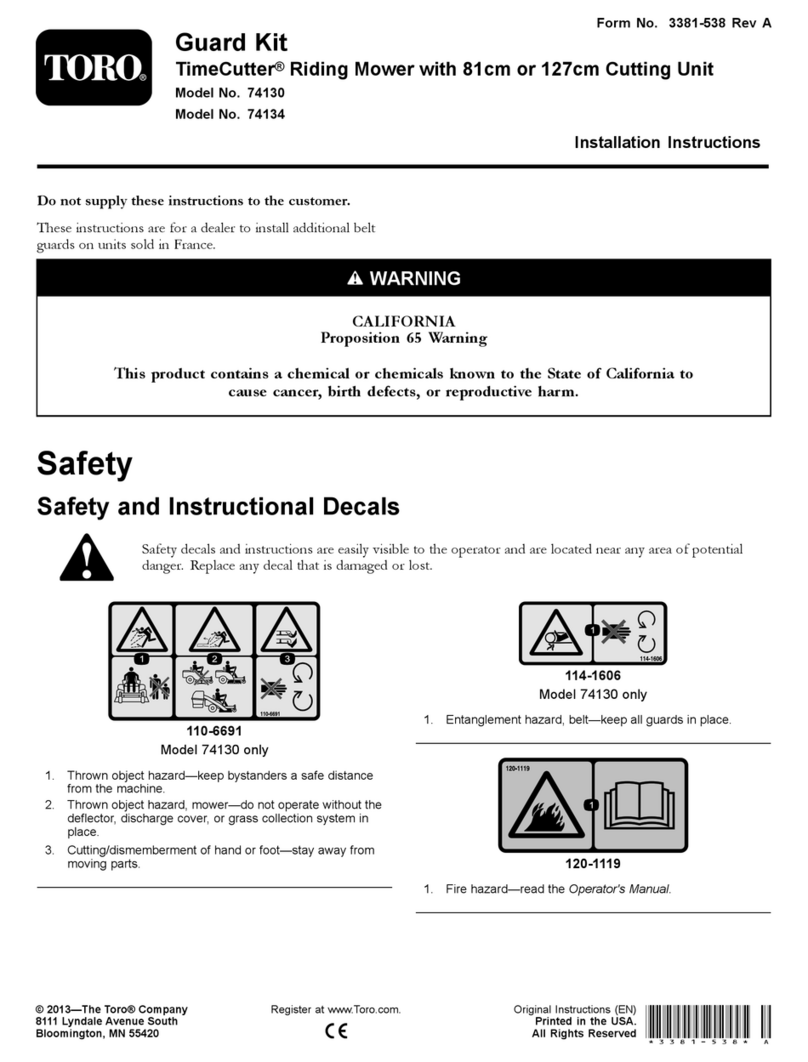Toro TimeCutter 74130 User manual