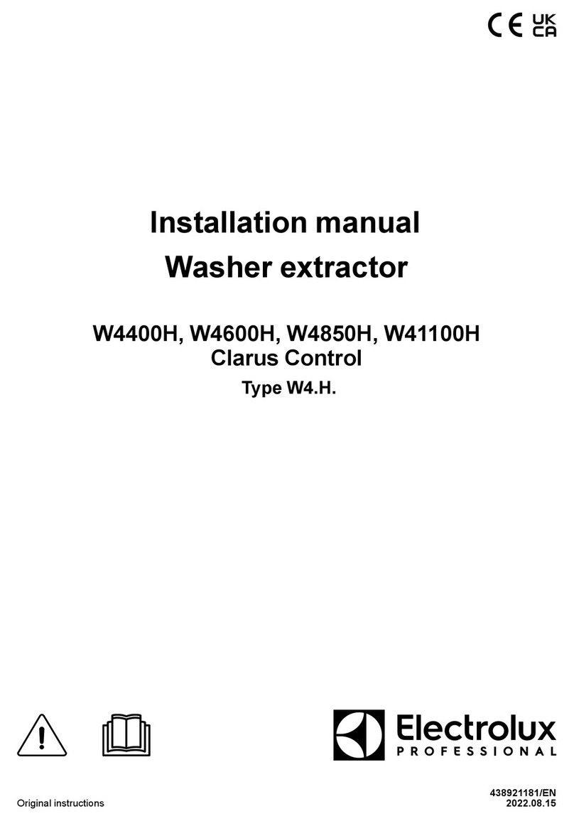 Electrolux Professional W4 H Series installation manual
