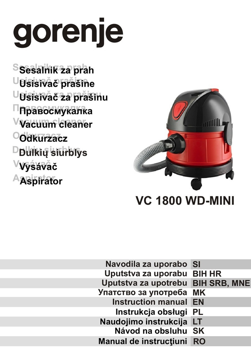 Gorenje VC 1800 WD-MINI User manual