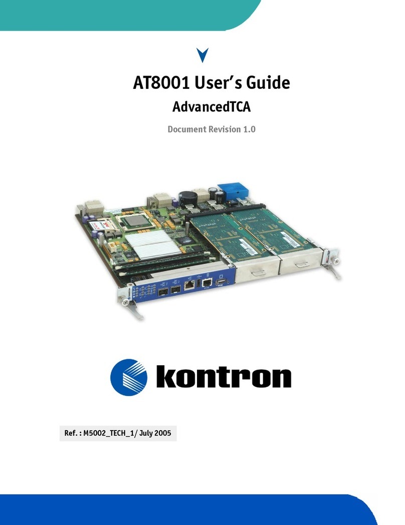 Kontron AdvancedTCA AT8001 user guide Kontron AdvancedTCA AT8001 user guide
