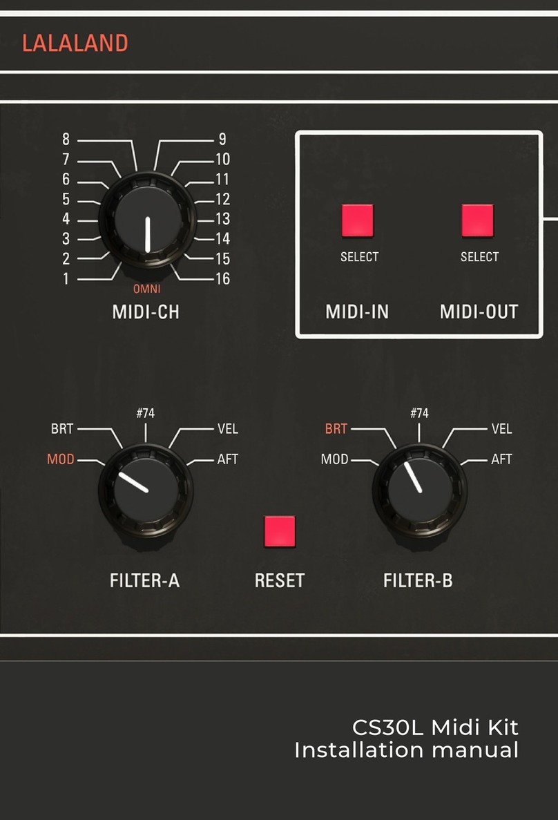 LaLaLand CS Midi Series installation manual