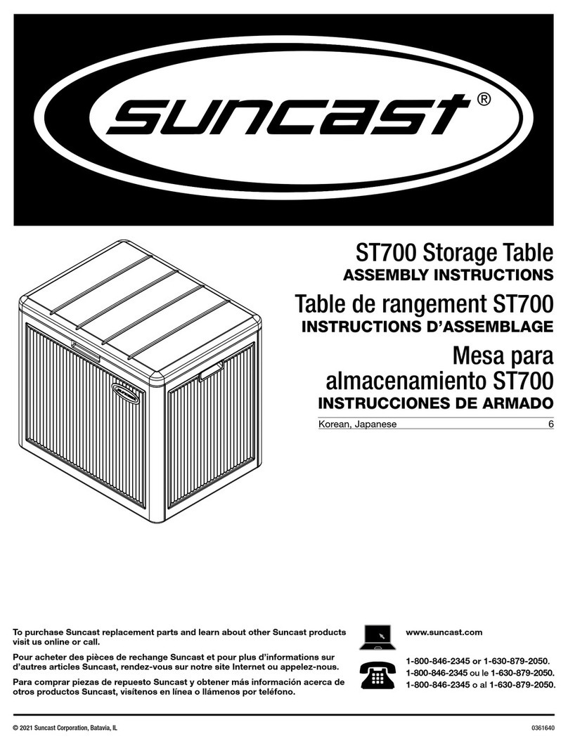 Suncast ST700 Assembly instructions Suncast ST700 Assembly instructions