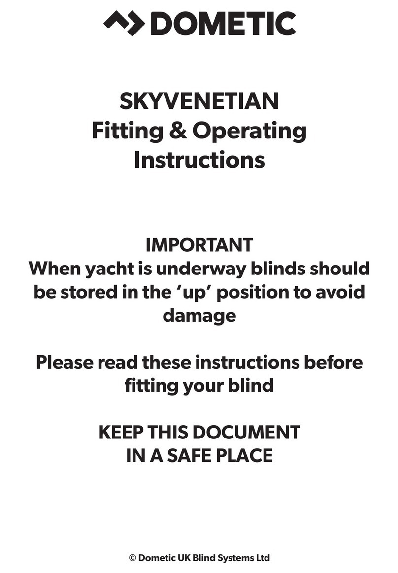 Dometic SKYVENETIAN Operating instructions
