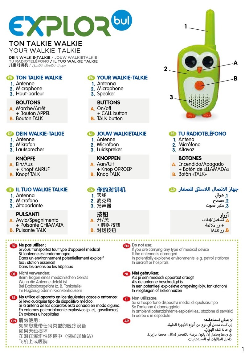 Oxybul EXPLOR bul PMR446 User manual