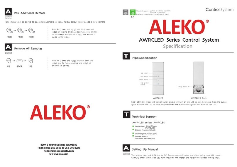 Aleko AWRCLED Series specification