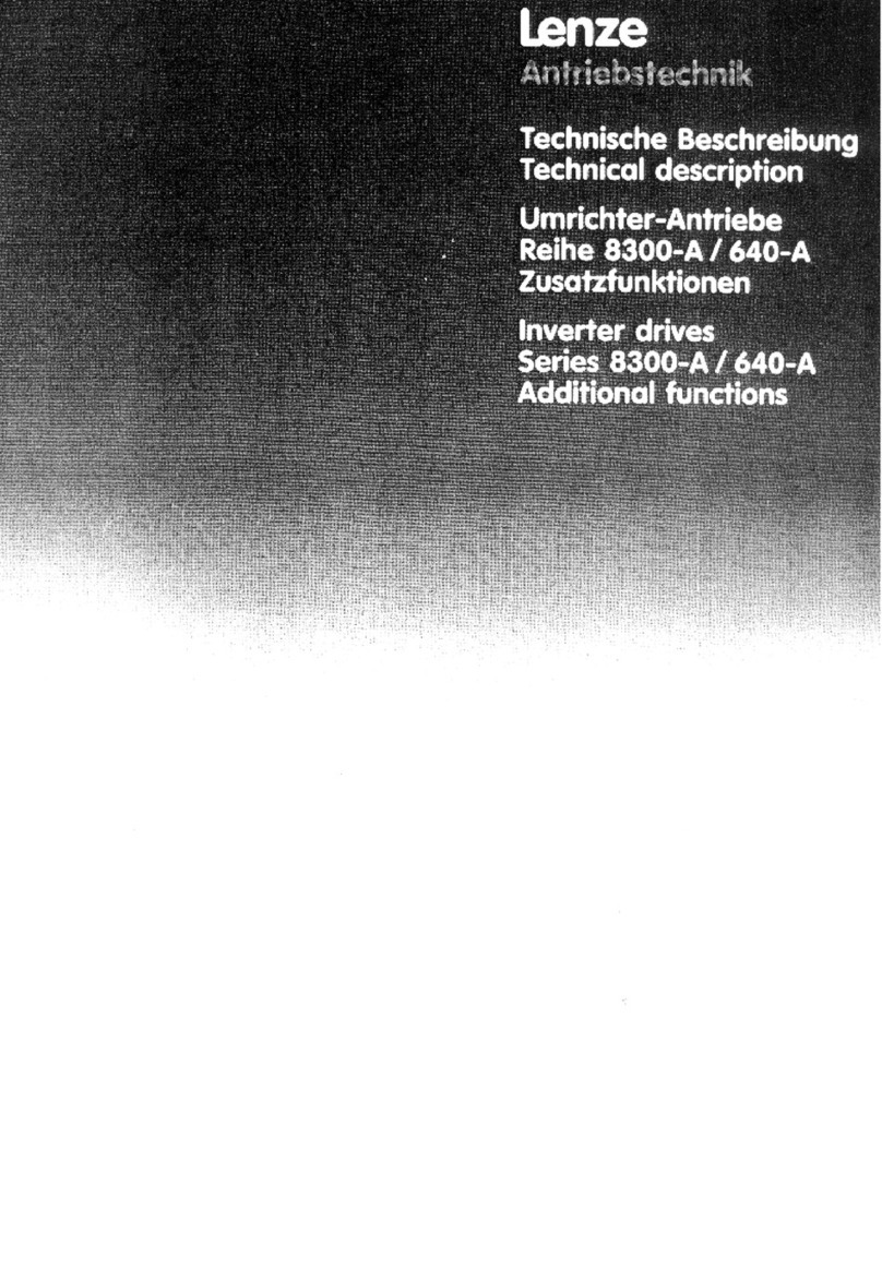 Lenze 8300-A Series Parts list manual