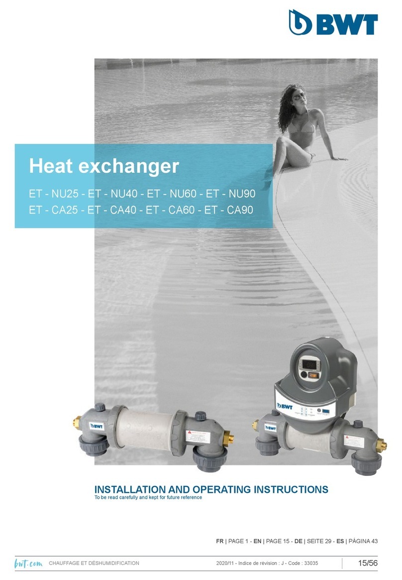 BWT ET-NU 25 kW User manual